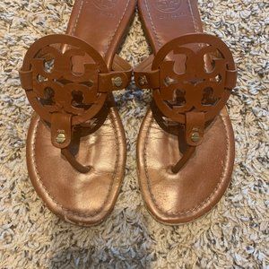 Tory Burch Miller Sandals, Size 9, Brown